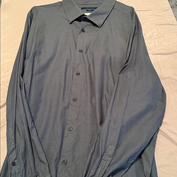 Perry Ellis Gray Casual Button Down Shirt - Picture 1 of 2